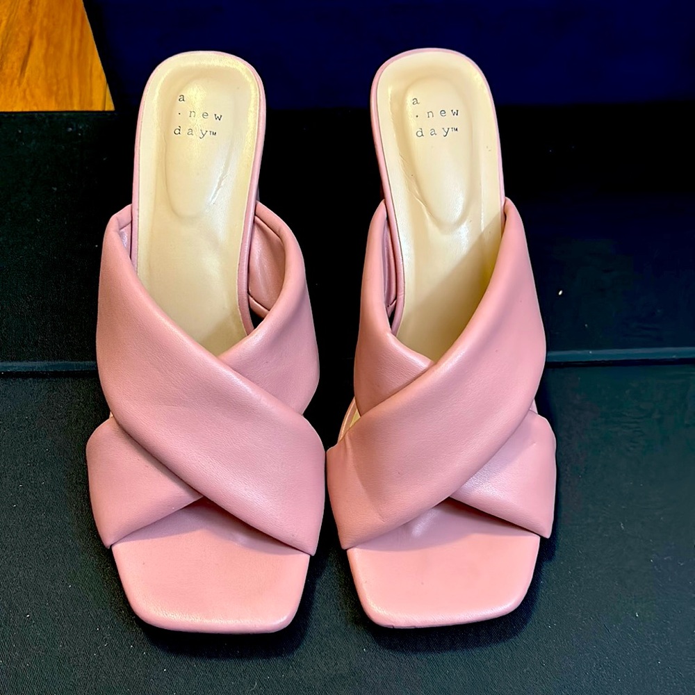 A new day pink heeled sandals